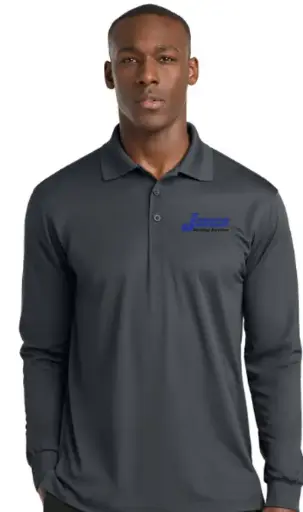 Mens Sport-Tek Long Sleeve Micropique Sport-Wick Polo  